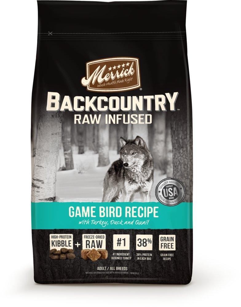 Merrick Backcountry Raw Infused Grain Free Wild Game Bird Recipe