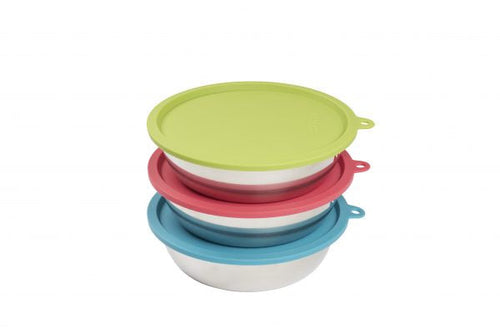 Messy Mutts 6pc Bowls with Covers (Xlarge)