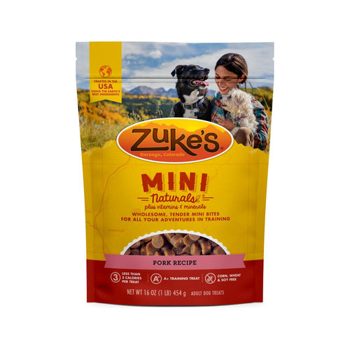 Zukes Roasted Pork Mini Naturals Dog Treats