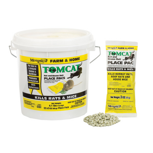 TOMCAT RAT & MOUSE BAIT PLACE PAC (3 oz)