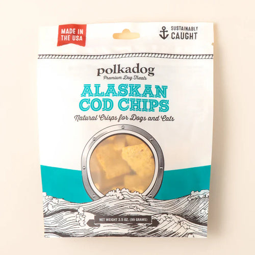 Polkadog Alaskan Cod Chips Dog Treats