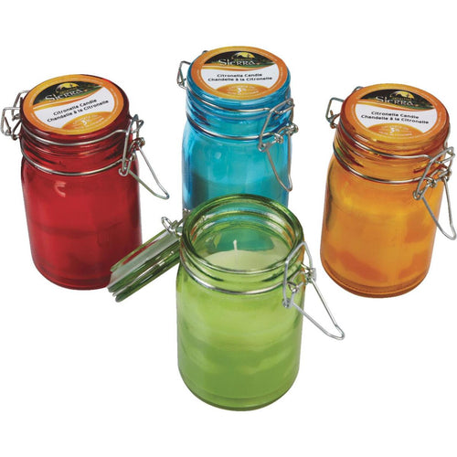 Sierra 5.6 Oz. 1-Wick Mason Glass Jar Citronella Candle