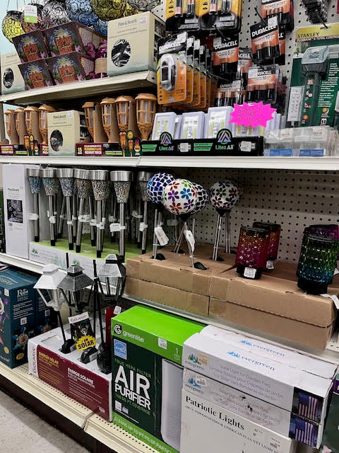 Wide selection of lawn and garden supplies at Chick's Southold Agway, including fertilizers, soil, and gardening tools.