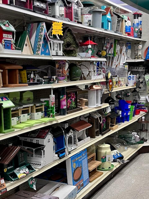 Wide selection of wild bird feed, feeders, and accessories at Chick's Southold Agway to attract a variety of bird species.