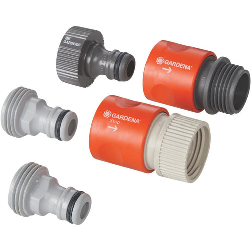 Gardena Classic Assorted Connections Plastic Quick Connect Connector Starter Kit