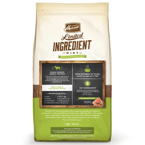 Merrick Limited Ingredient Diet Grain Free Real Lamb & Chickpeas Recipe Dry Dog Food