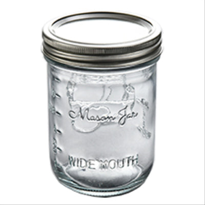 HomePointe Canning Jars Glass Wide Mouth