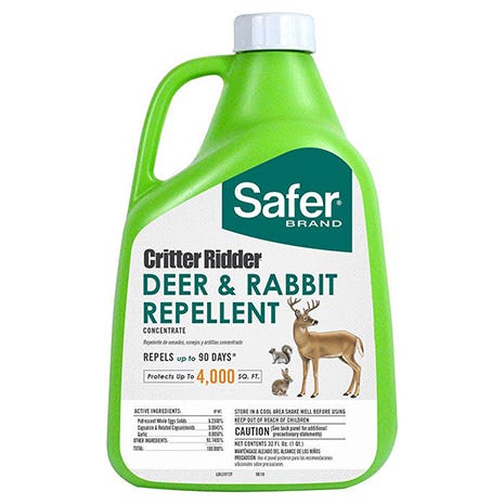 Safer® Brand Critter Ridder® Deer & Rabbit Repellent Concentrate - 32 oz