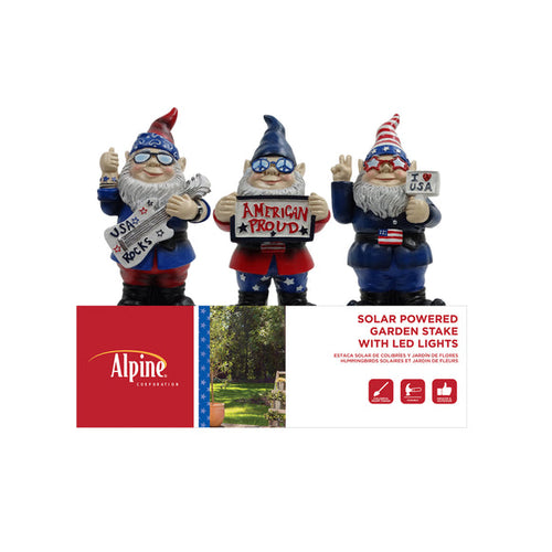 Alpine Gnome Patriotic Statuary