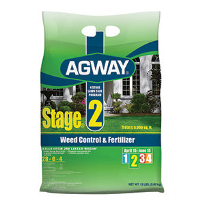 AGWAY STAGE 2 WEED CONTROL & FERTILIZER 5,000 SQ. FT.