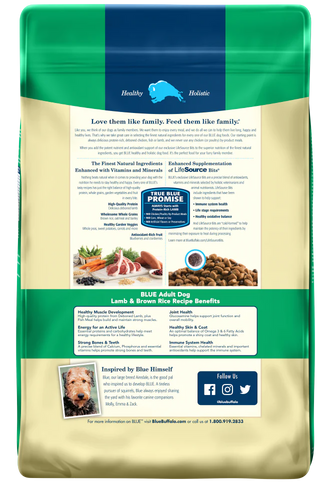 Blue Buffalo Life Protection Natural Lamb & Brown Rice Recipe Adult Dry Dog Food