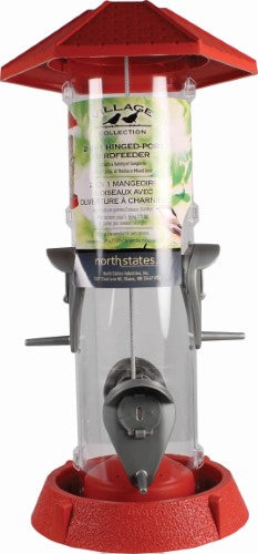 North States Industries 2-In-1 Hinged-Port Bird Feeder