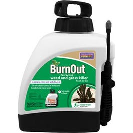 BurnOut Organic Weed & Grass Killer With Sprayer, Ready-To-Use 1.33-Gallon
