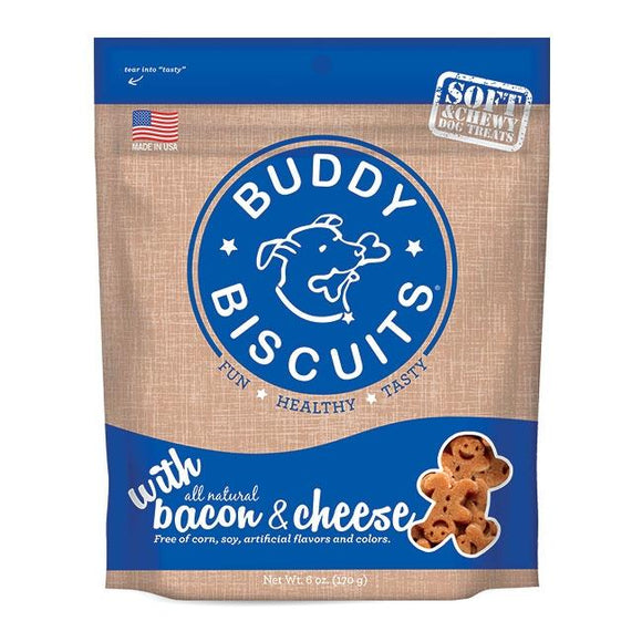 Cloud Star Buddy Biscuits Soft and Chewy Bacon and Cheese Dog Treats