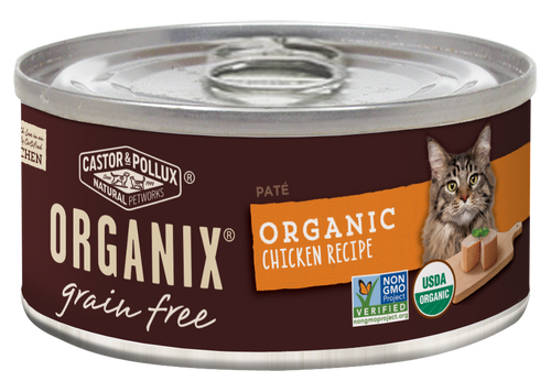 Castor and Pollux Organix Grain Free Organic Chicken Recipe Canned Cat Food