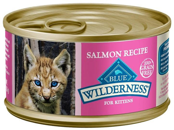 Blue Buffalo Wilderness Kitten Salmon Recipe Canned Cat Food
