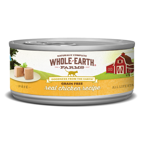 Whole Earth Farms Grain Free Real Chicken Recipe Canned Cat Food