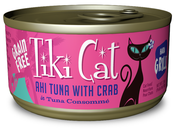 Tiki Cat Hana Grill Grain Free Ahi Tuna With Crab In Tuna Consomme Canned Cat Food