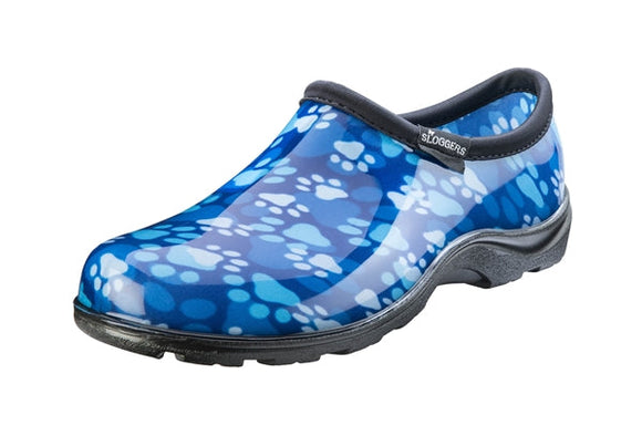 Sloggers Women's Rain & Garden Shoes Paw Print Blue (Size 6)