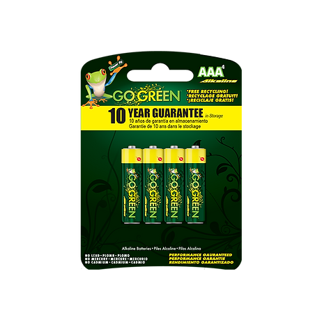 GoGreen Power® AAA Alkaline 4pack