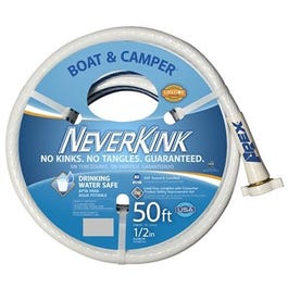 Boat & Camper NeverKink Hose, Drinking Water Safe, 1/2-In. x 50-Ft.