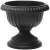 Novelty 18 In. W. x 14.5 In. H. x 18 In. L. Poly Black Urn