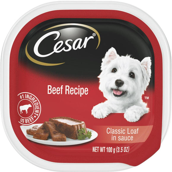 Cesar Classic Loaf Beef Adult Wet Dog Food, 3.5 Oz.