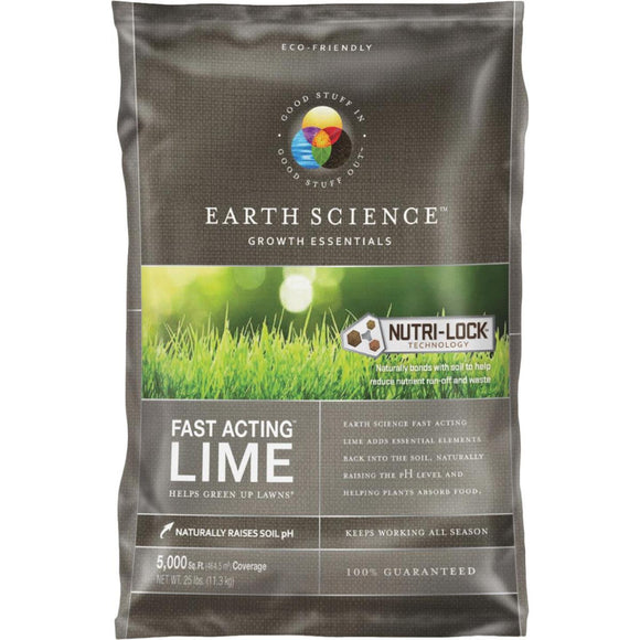 Earth Science Fast Acting 25 Lb. 5000 Sq. Ft. Coverage Lime