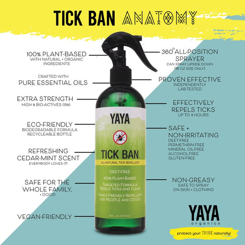 YAYA TICK BAN All-Natural Tick Repellent