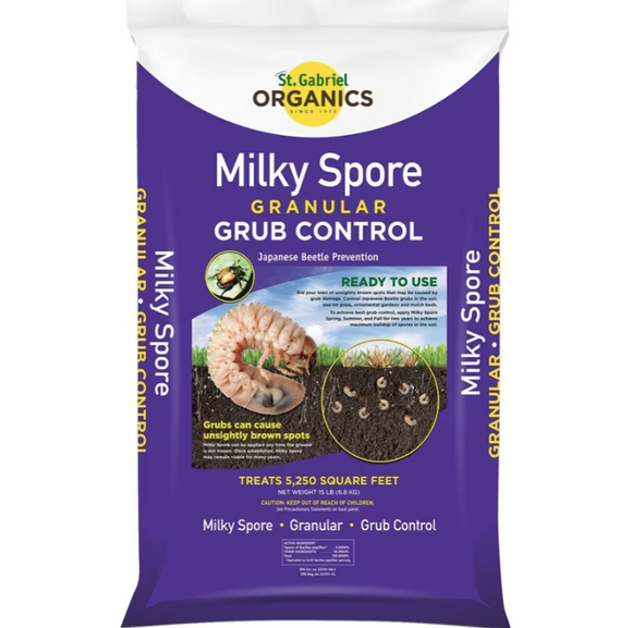 St. Gabriel Organics Milky Spore Granular Grub Control (15 lbs)