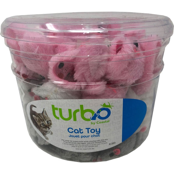TURBO FURRY MICE CAT TOY CANISTER